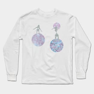 Vintage Leptons in Space! Long Sleeve T-Shirt